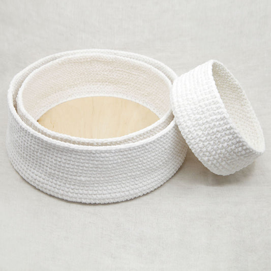 Kit Crochet - 3 Corbeilles Softy