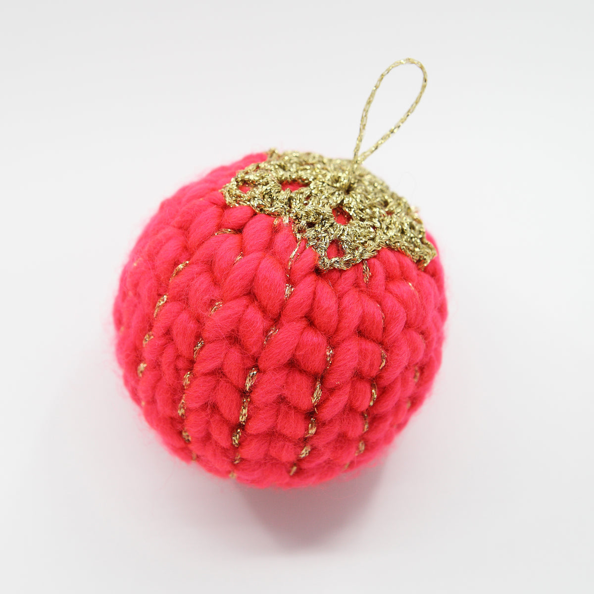 Kit Crochet - 6 Boules de noël rouge