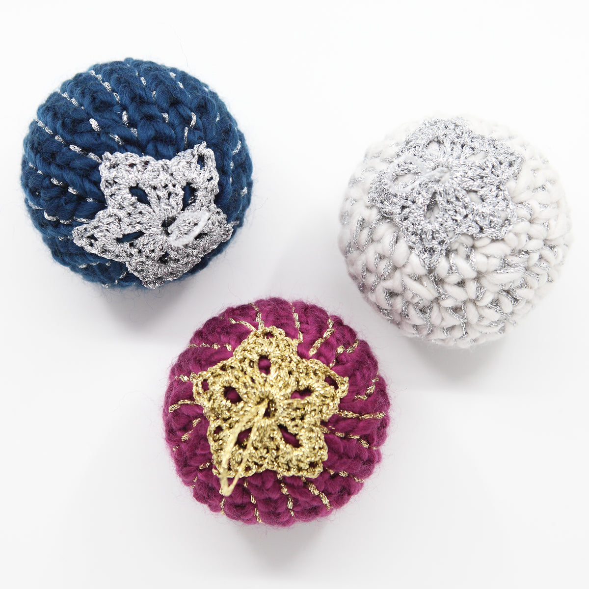 Kit Crochet - 4 Boules de noël