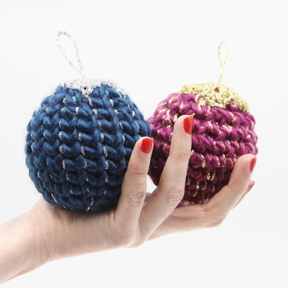 Kit Crochet - 4 Boules de noël