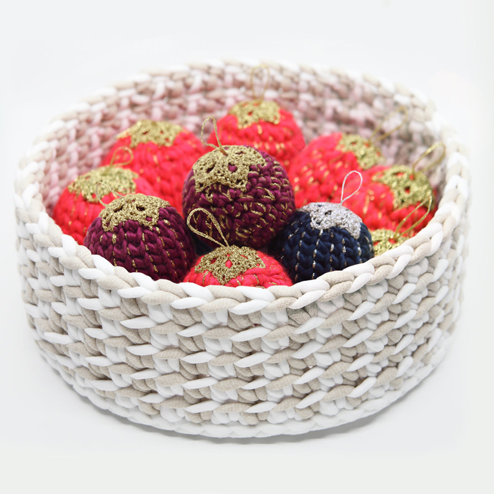 Kit Crochet - Corbeille "Gridou" - Alterné