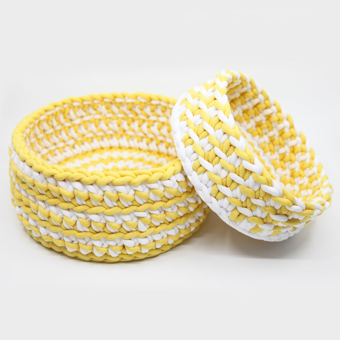 Kit Crochet - Corbeille "Gridou" - Alterné