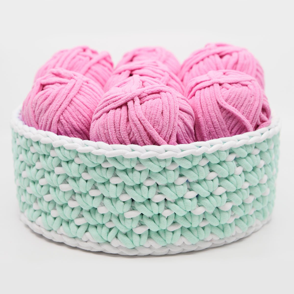 Kit Crochet - Corbeille "Gridou" - Version 2