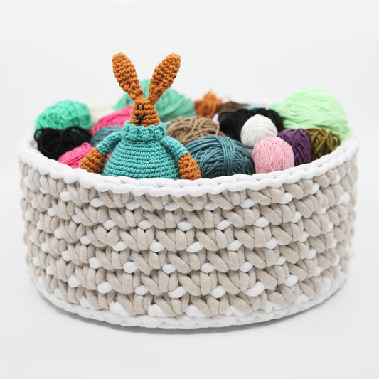 Kit Crochet - Corbeille "Gridou" - Œillet