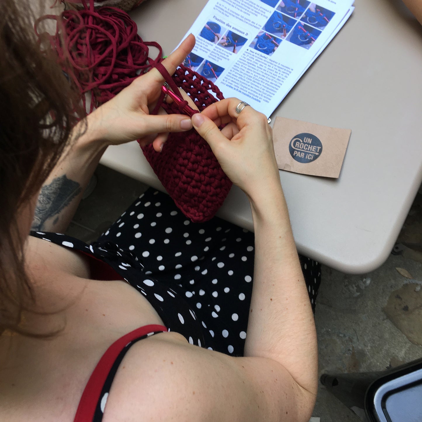 cours de crochet sac