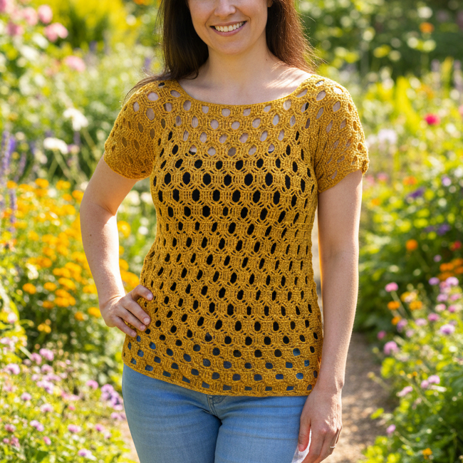 Kit crochet Haut Bee - vue de face - Un crochet par ici