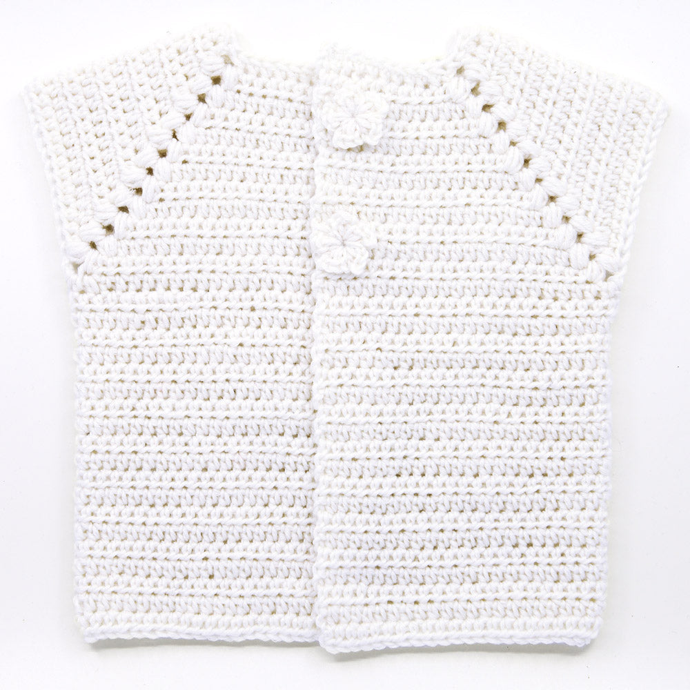 Kit Crochet Layette - Gilet "Fleurs"