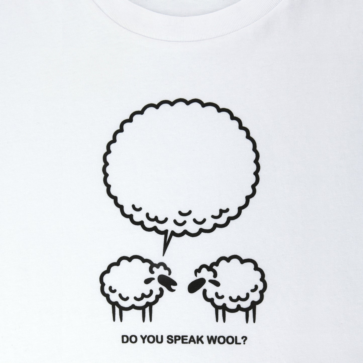 T-shirt bio coupe femme "Do you speak wool ?"