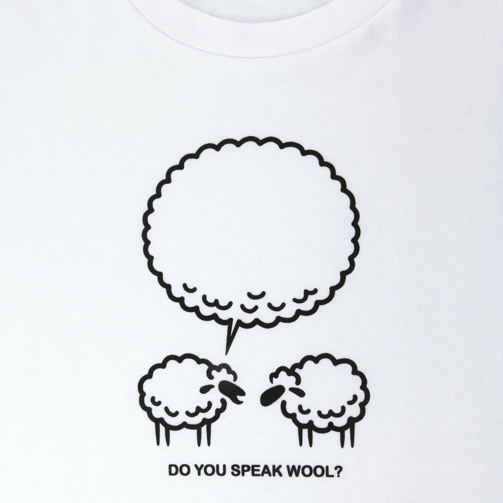 T-shirt bio coupe femme "Do you speak wool ?"