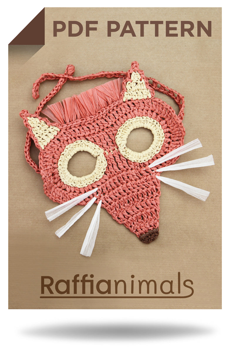 Patron Crochet Raffianimals Le renard (Fr+En)