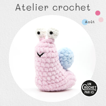 Atelier crochet à thème - escargot Softy - Un crochet par ici