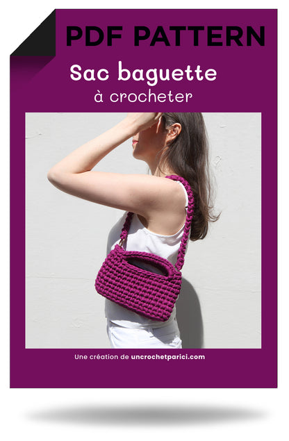 Patron Crochet - Sac Baguette épis - Un crochet par ici