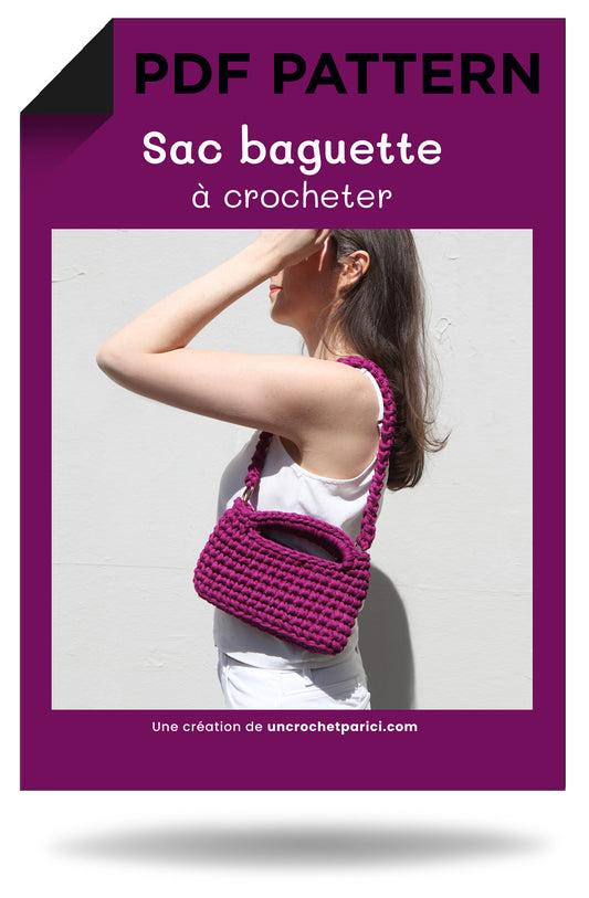 Patron Crochet - Sac Baguette épis - Un crochet par ici