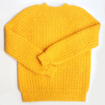 Kit crochet pull oursin- coloris jaune - Un crochet par ici