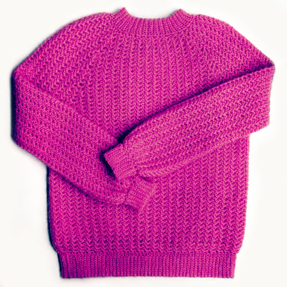 Kit crochet pull oursin- coloris prune - Un crochet par ici