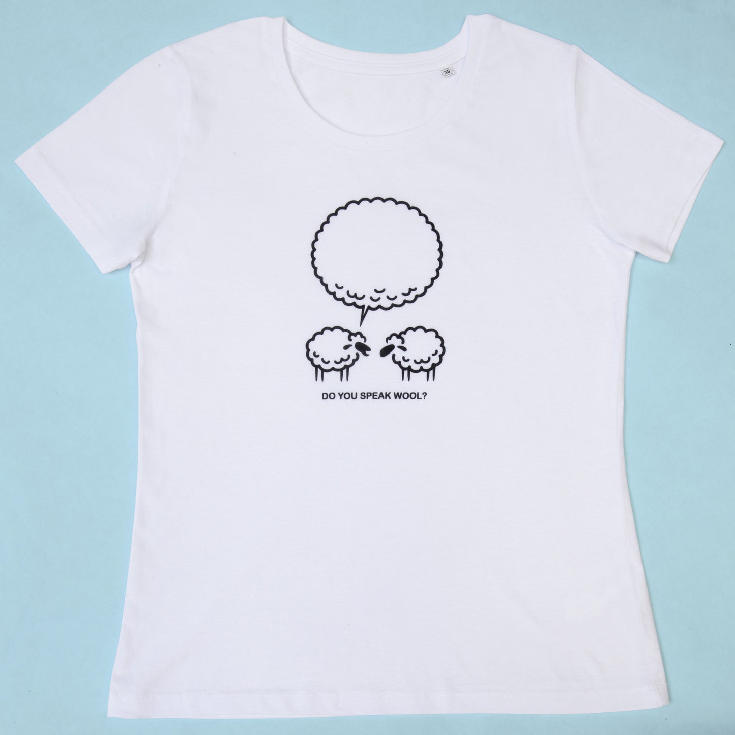 T-shirt Do you speak wool ? - coupe femme - Un crochet par ici