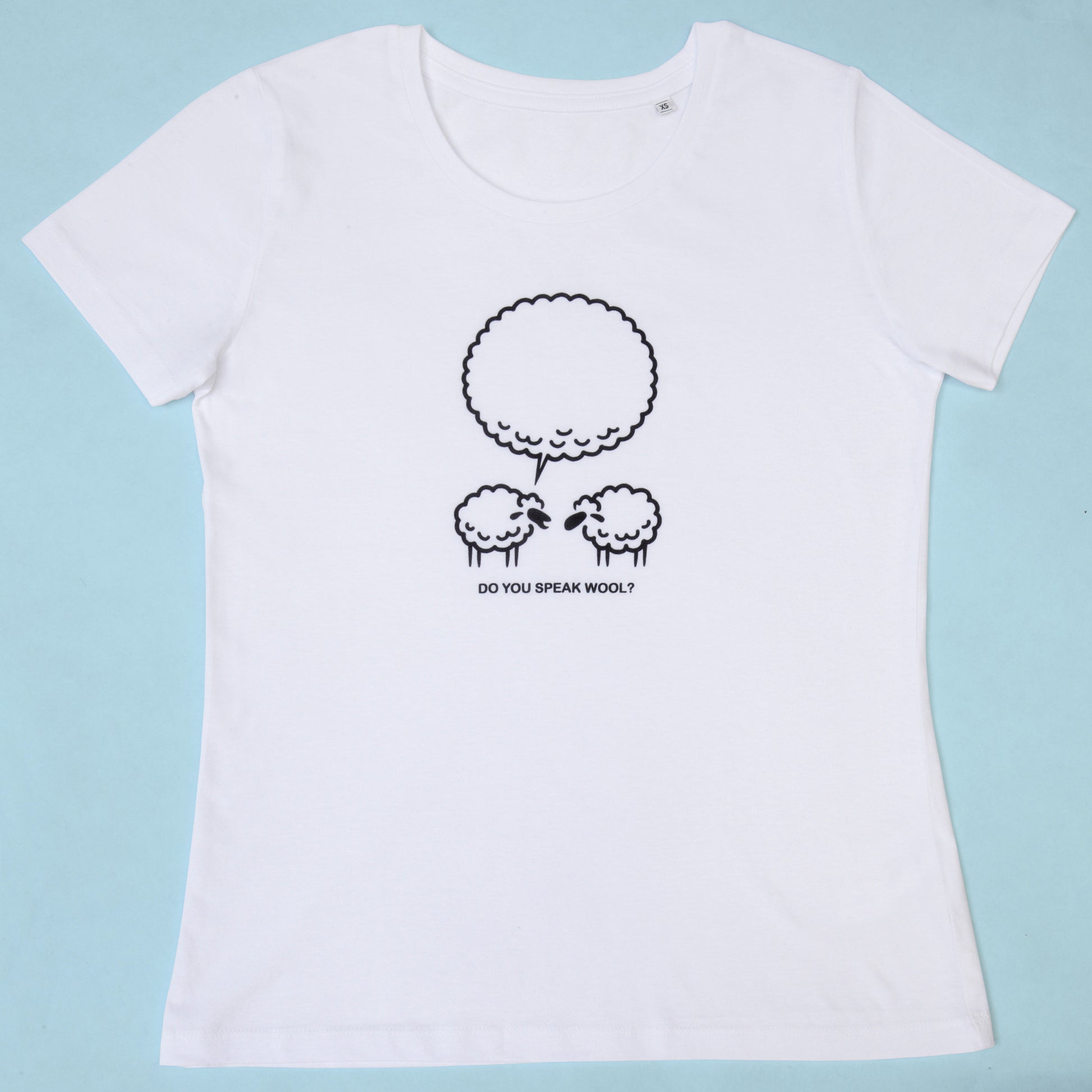T-shirt Do you speak wool ? - coupe femme - Un crochet par ici
