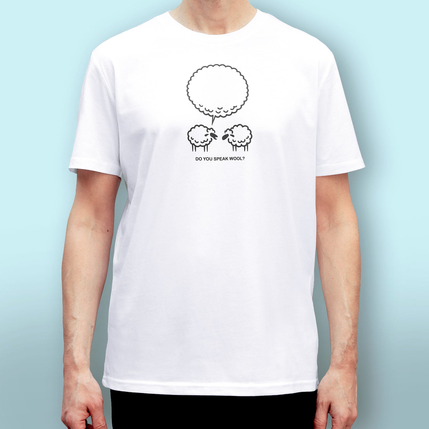 T-shirt bio Do you speak wool ? - unisexe - Un crochet par ici