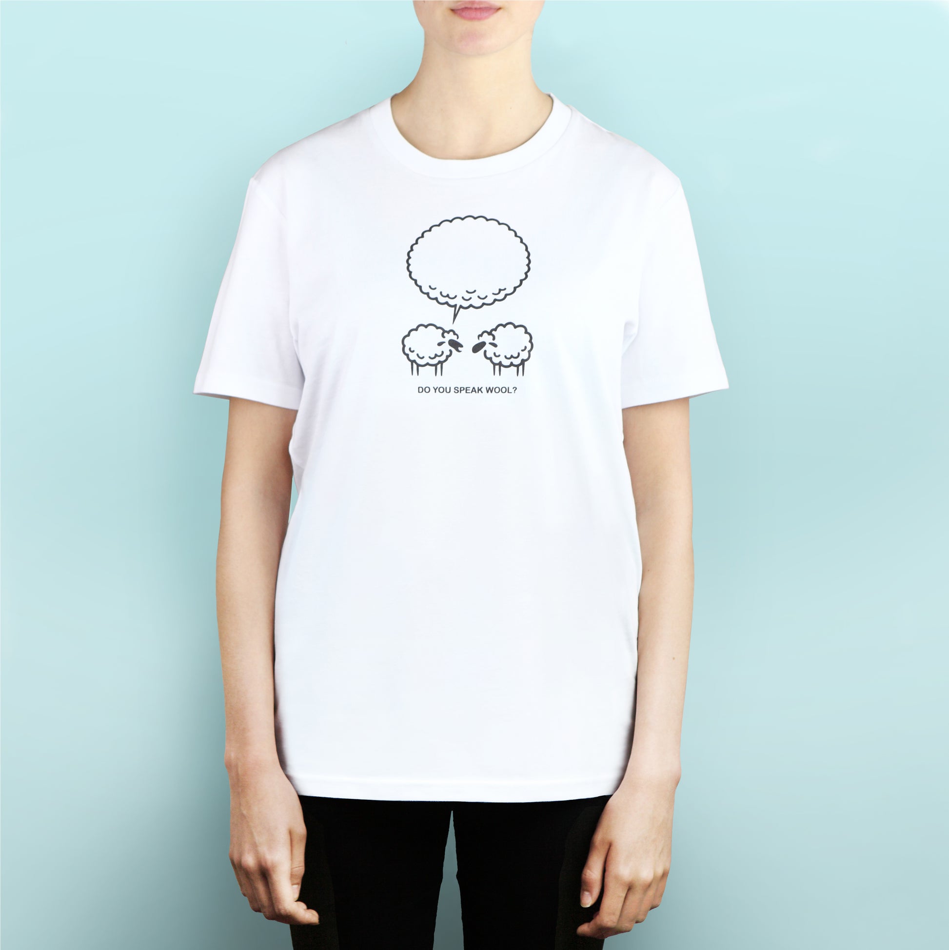 T-shirt Do you speak wool ? - unisexe - Un crochet par ici