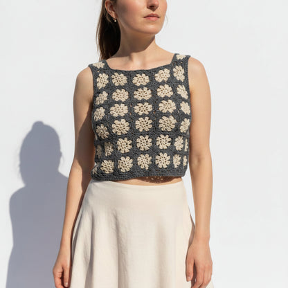 Top "Issime" à crocheter, une création de la marque Un crochet par ici