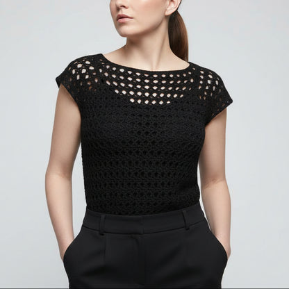 Kit crochet Top X - coloris cnoir - Un crochet par ici