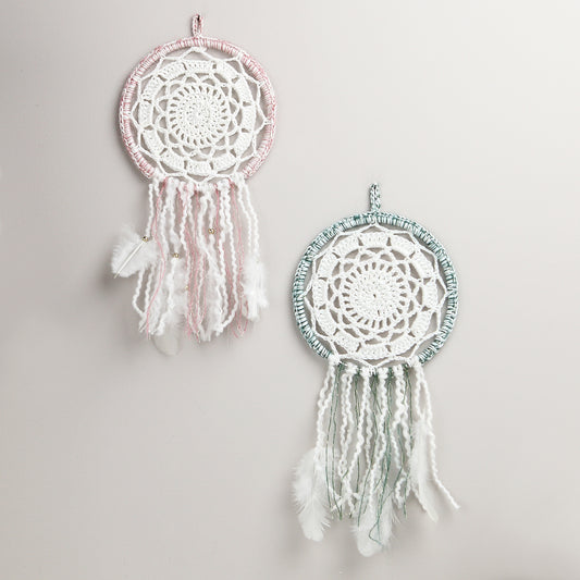 Kit crochet attrape rêves - deux coloris - Un crochet par ici