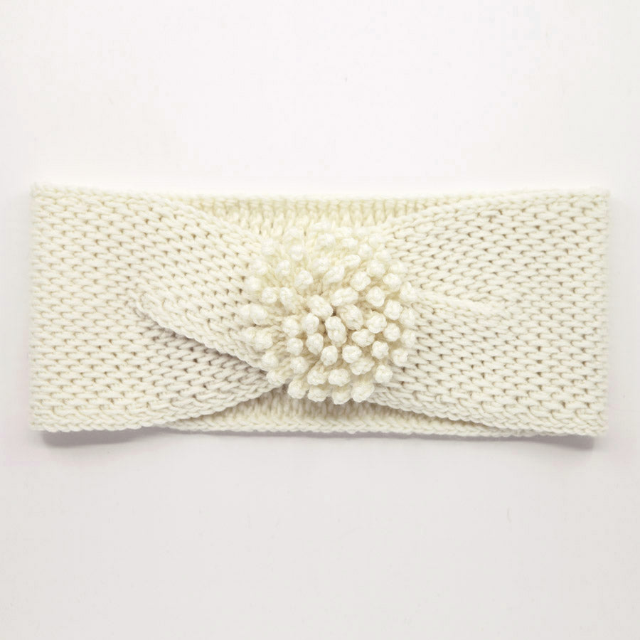 Kit crochet Bandeau Saraa- coloris blanc crème - Un crochet par ici