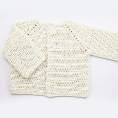 Kit Crochet Layette - Gilet "Fleurs"