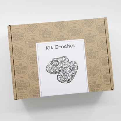 Kit Crochet Layette - Chaussons "Youpi"