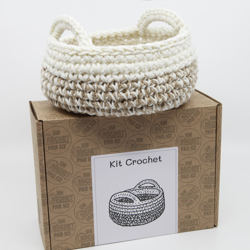 Kit crochet corbeille Spa - vue de côté - Un crochet par ici