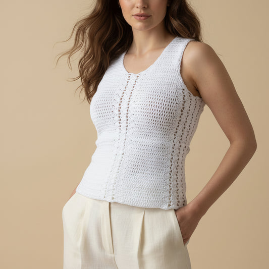 Kit Crochet - Débardeur Tip-Top 👌 , une création de la marque Un crochet par ici