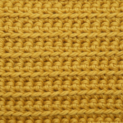 Kit crochet écharpe Albane- détail point Albane ocre jaune - Un crochet par ici