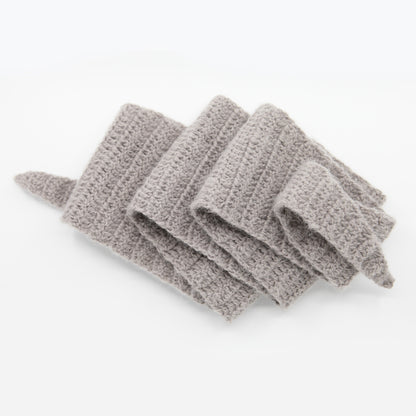 Kit crochet - Écharpe "Croissantine" - Coloris gris taupe - Un crochet par ici