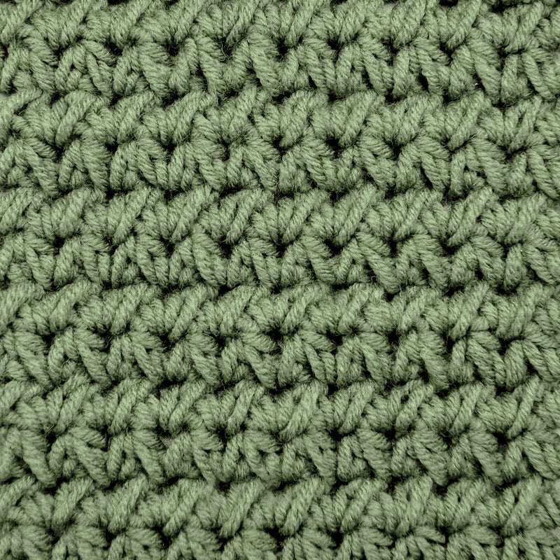Kit crochet echarpe Youpi- coloris vert kaki - Un crochet par ici