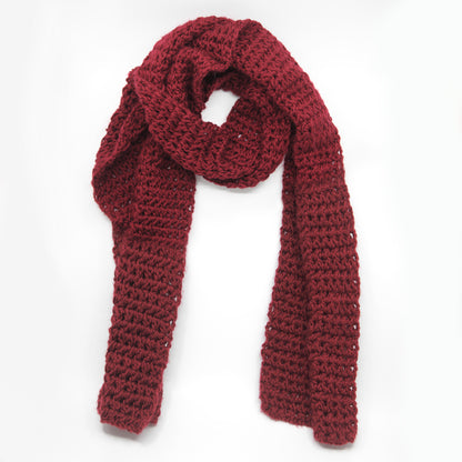 Kit crochet echarpe Youpi- coloris bordeau - Un crochet par ici