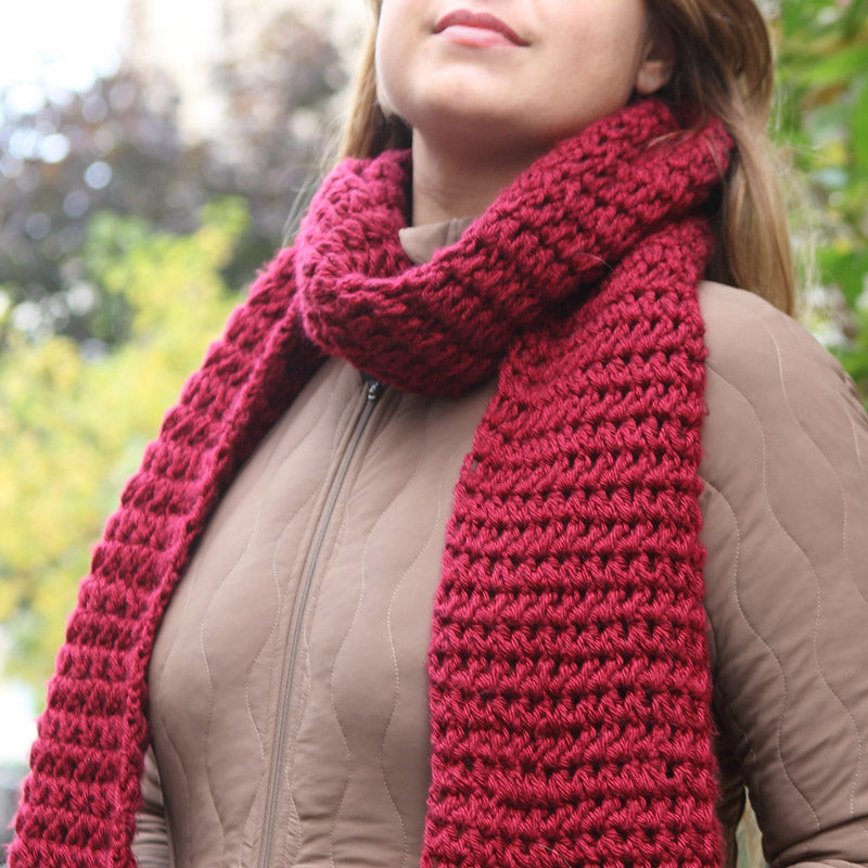 Kit crochet echarpe Youpi- Porté - Un crochet par ici