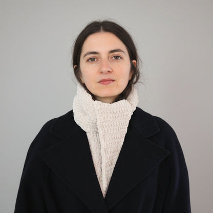 Kit Crochet Foulard "Softy" - vue porté - Un crochet par ici