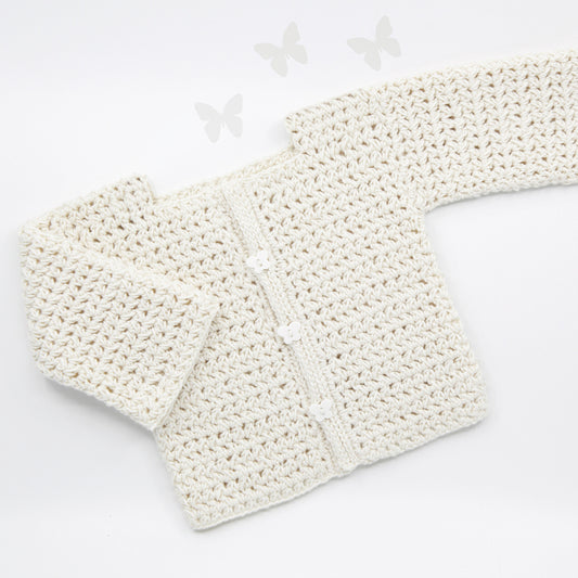 Kit Crochet Layette - Gilet "Youpi"