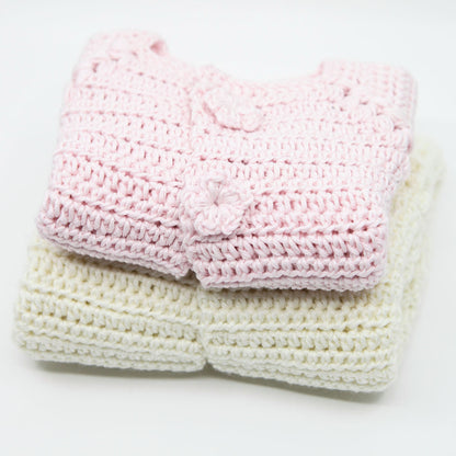 Kit Crochet Layette - Gilet "Fleurs"