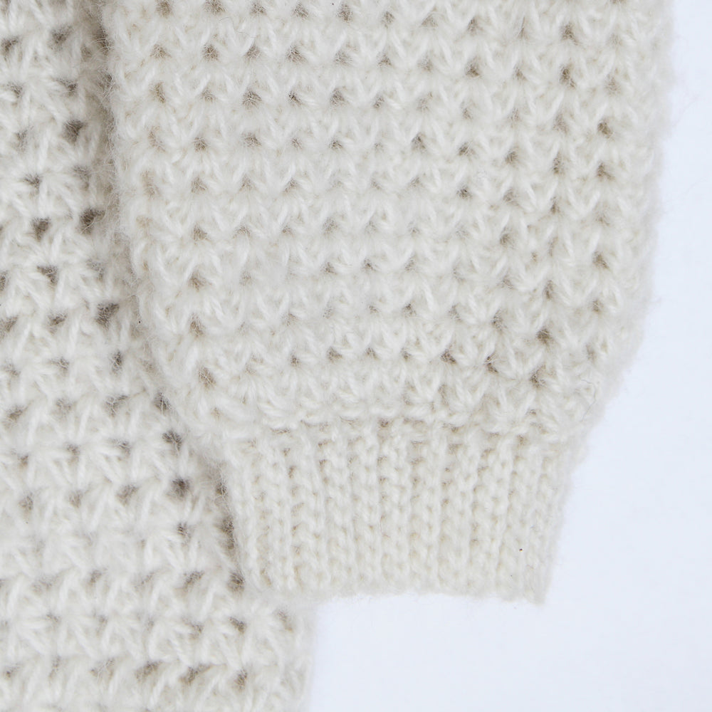 Kit crochet Gilet Youpi - détail du poignet - Un crochet par ici