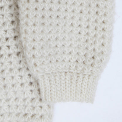 Kit crochet Gilet Youpi - détail du poignet - Un crochet par ici