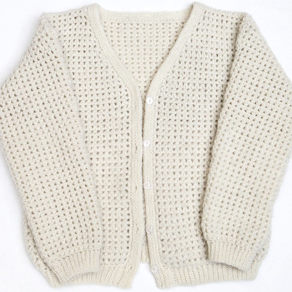 Kit crochet Gilet Youpi - ouvert - Un crochet par ici