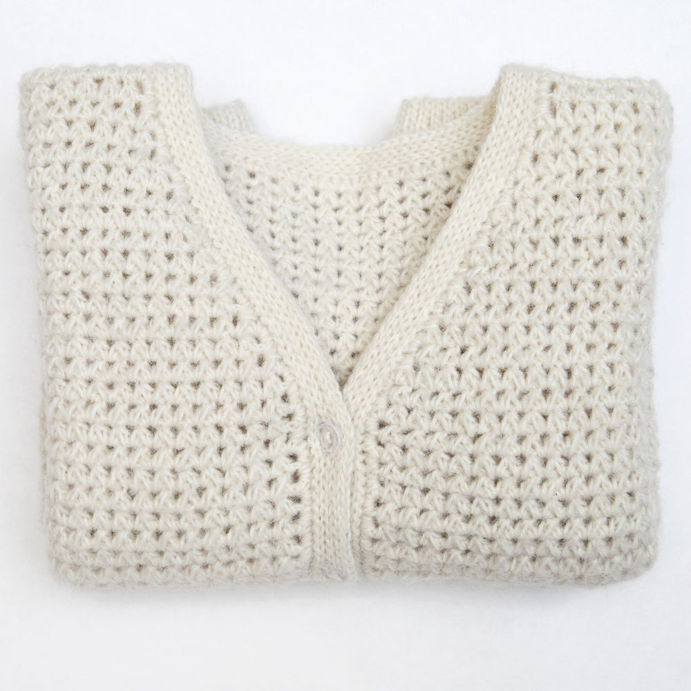 Kit crochet Gilet Youpi - Plié - Un crochet par ici