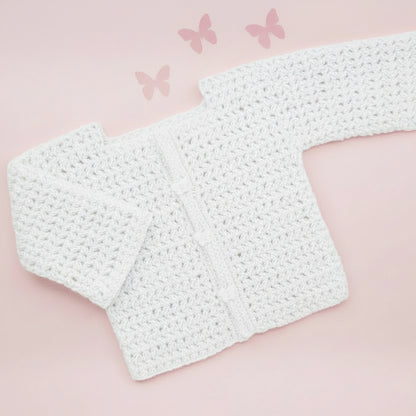 gilet layette "youpi" de Un crochet par ici