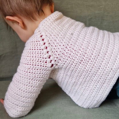 Kit Crochet Layette - Gilet "Fleurs"