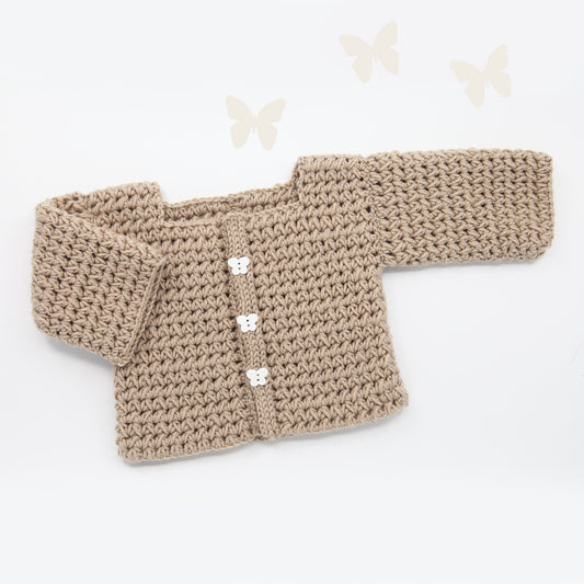 Kit Crochet Layette - Gilet "Youpi"