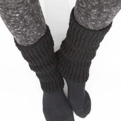 Kit crochet guêtres - coloris noir - Un crochet par ici