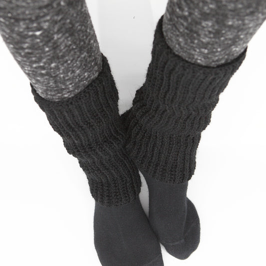 Kit crochet guêtres - coloris noir - Un crochet par ici