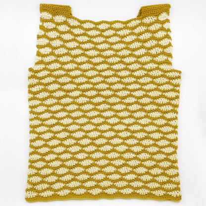 Kit crochet Haut Didon - coloris jaune & crème - Un crochet par ici