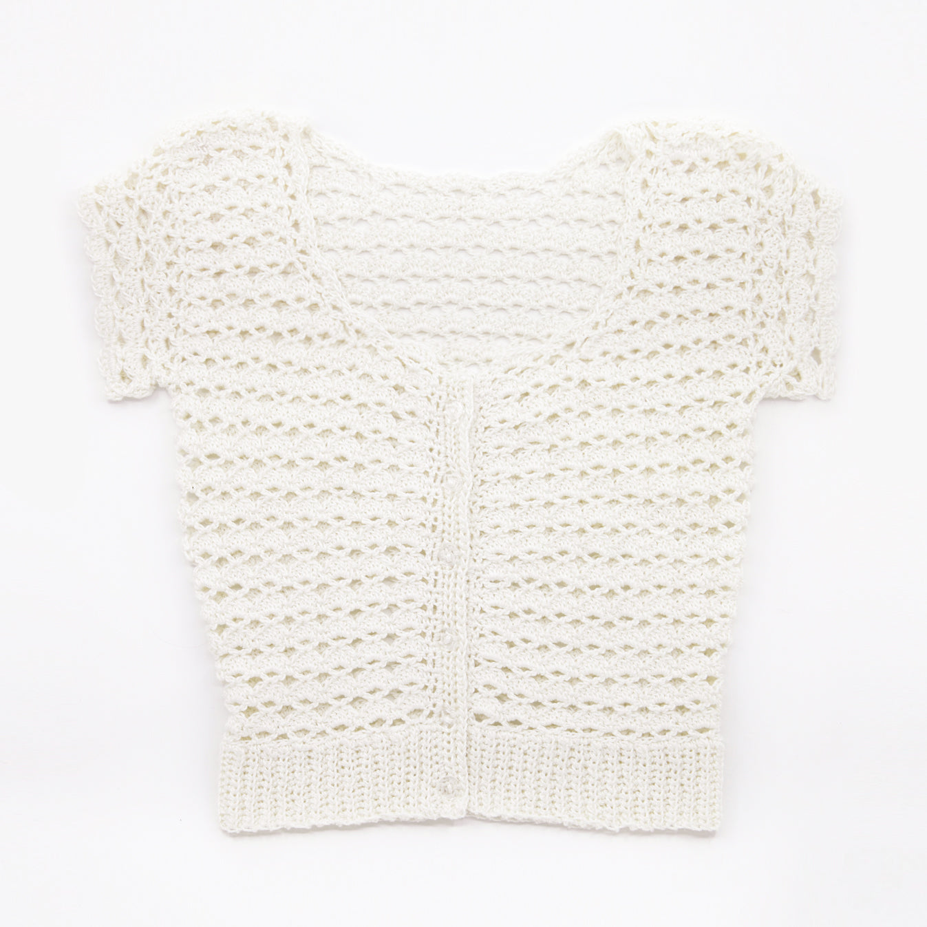 Kit crochet Haut Mazette - coloris crème - Un crochet par ici